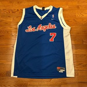 Vintage Nike Lamar Odom #7 NBA Los Angeles Clippers Jersey size 2XL
